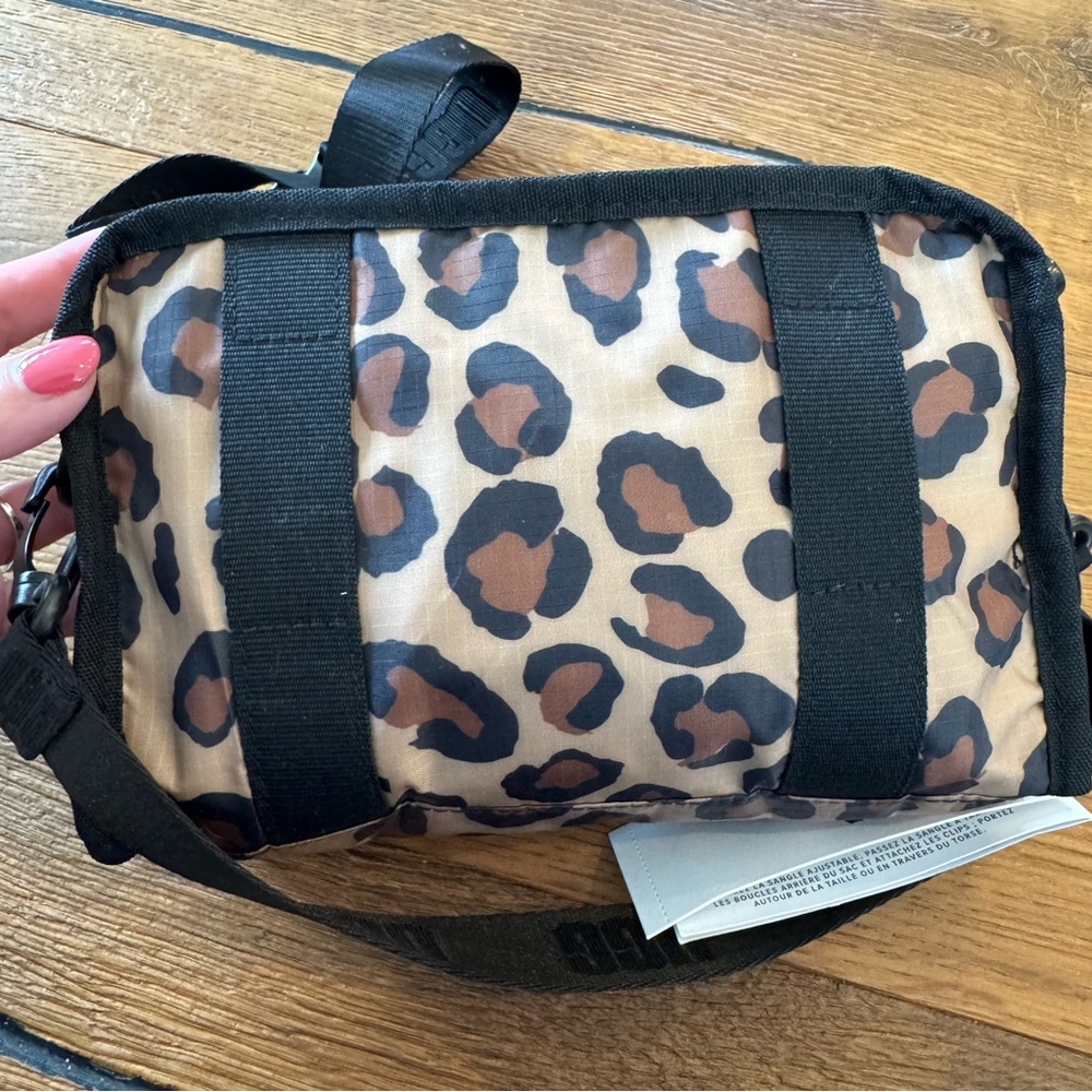 UGG Leopard-Print Mini Belt Bag in Tan and Black - Picture 5 of 12